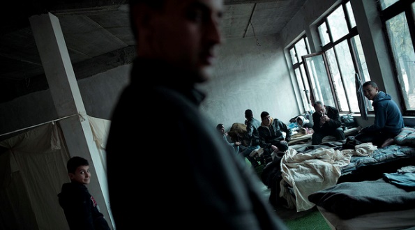 Harmanli Refugees Camp, Bulgaria, November 2013. 